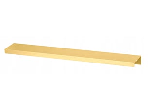 Profil d'angle en aluminium mat doré de 80 cm