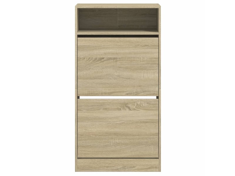  Meuble à chaussure, armoire à chaussures chêne sonoma 60x34x116cm bois d'ingénierie  - Conforama E