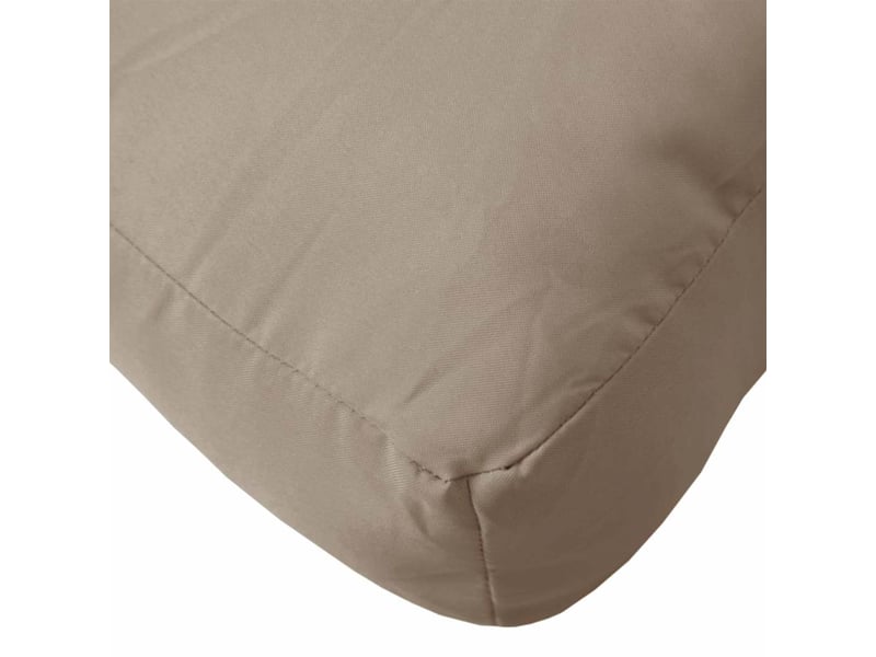 Coussin de palette, coussin de chaise, coussin de canapé taupe 60x60x6 cm tissu oxford cf55466  - Conforama E
