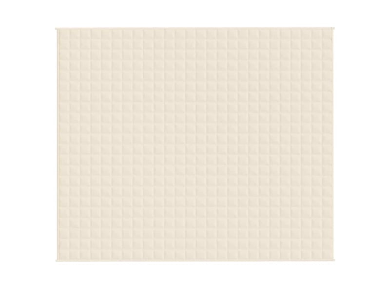  Couverture lestée adulte crème clair 220x260 cm 11 kg tissu shl93377  - Conforama C