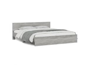 Lit 2 places 200x200 cm    coloris gris