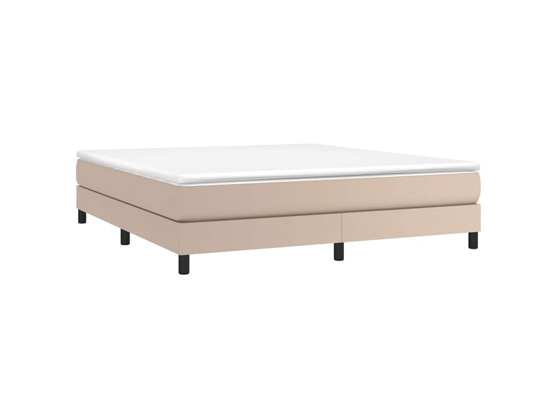  Lit double- lit adulte -  cadre de lit à lattes cappuccino 160x200 cm similicuir  - Conforama B