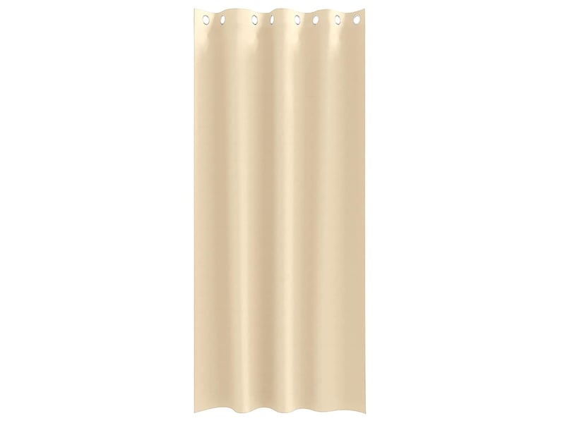  Lot de 2 rideaux occultants, rideaux black-out avec anneaux crème 225 x 140 cm cf44626  - Conforama D