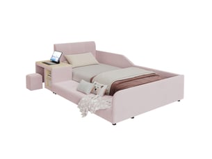 Lit combiné 90x200 cm <strong>HAVRYA</strong>  <strong></strong> coloris rose