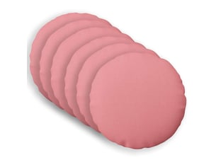 Lot de 6 coussins avec oreiller, coussins décoratifs heerlen rose tissu cf50738