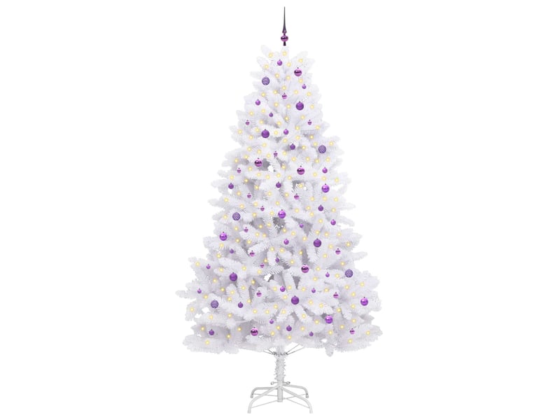  Sapin de noël - arbre de noël artificiel à branches articulées blanc 270 cm  - Conforama C
