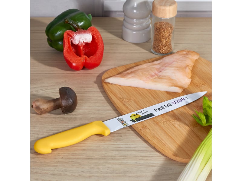  Couteau à effiler ludique 32cm jaune  - Conforama C