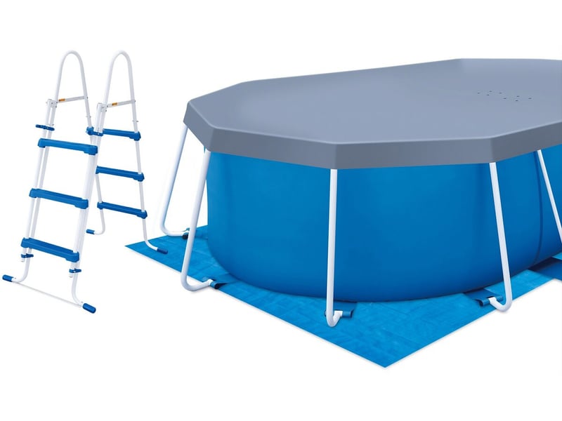 Piscine tubulaire ovale tina - 4,88 x 3,05 x 1,07 m - Conforama C