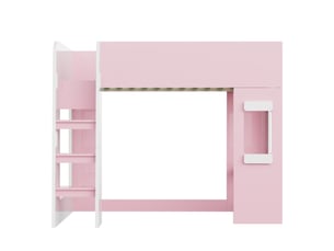 Lit mezzanine 90x200 cm ARVELLA coloris rose