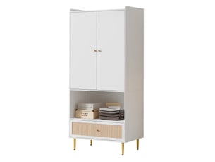 Armoire 2 porte(s) VIVRYN coloris bicolore largeur 80 cm