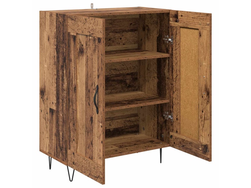 Buffet - bahut - meuble de rangement bois ancien 69,5 x 34 x 90 cm bois d'ingénierie et fer - Conforama E