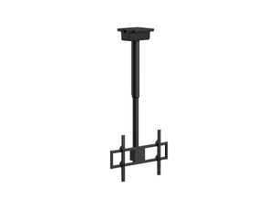Support tv motorisé plafond écran 37''-86'' - hauteur 111,5-151,5 cm