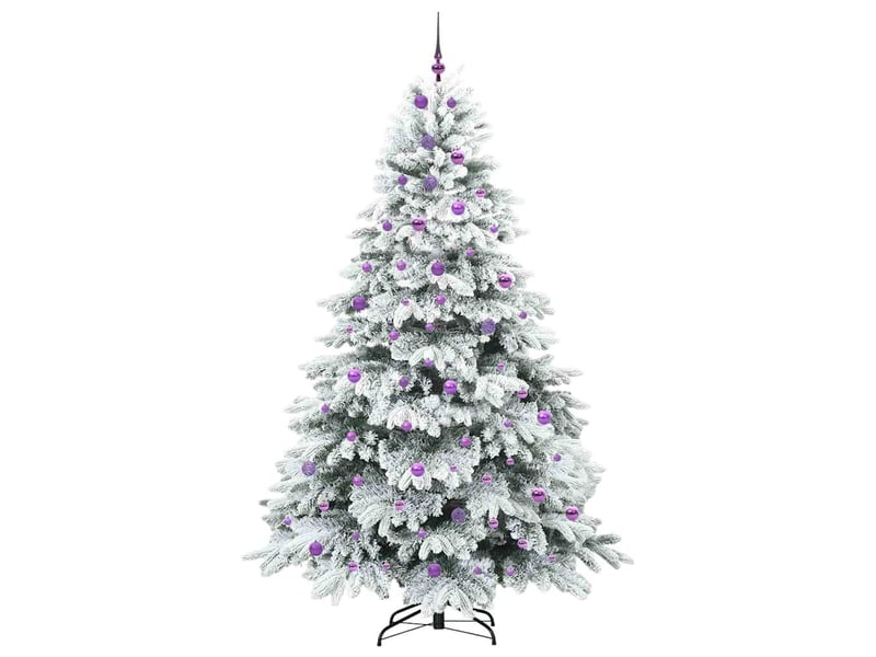  Sapin de noël, arbre de noël artificiel avec 300 led blanc 240 cm pe et pvc cf61234  - Conforama D