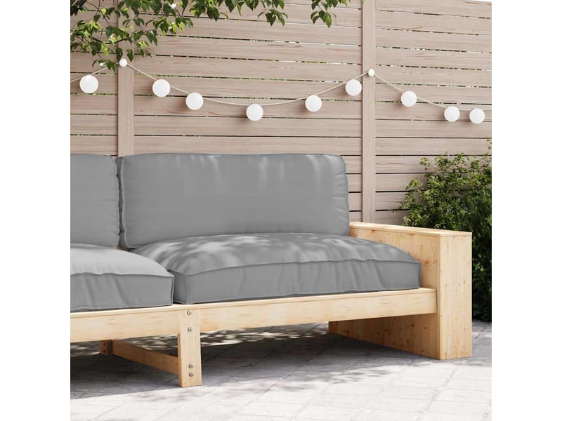 Coussin d'assise, coussin pour chaisecanapé tissu oxford gris 120 x 80 x 12 cm cf56663 - Conforama C