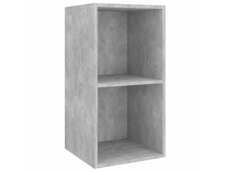  Lot de 4 meuble tv mural, meuble tv suspendu gris béton bois d'ingénierie shl22378  - Conforama D