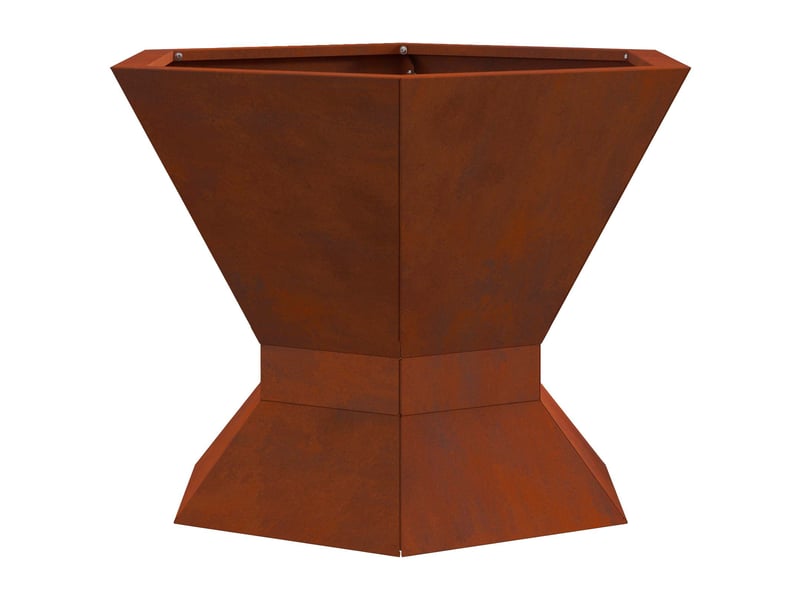  Brasero exterieur, foyer camping rouillé 50x50x40 cm  - Conforama A