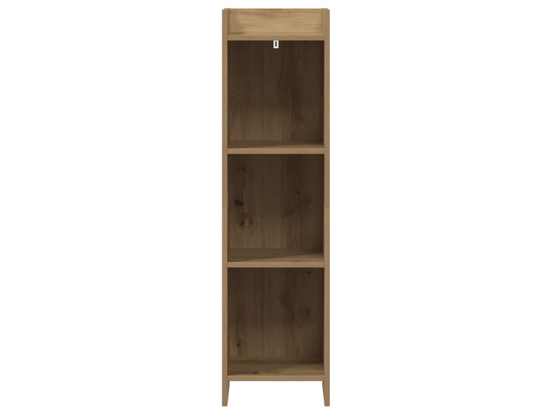  Bibliothèque 3 niveaux, armoire à livres 30 x 30 x 111 cm bois d'ingénierie  - Conforama D