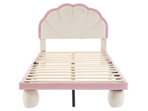 Lit simple 90x200 cm DZMDIP   coloris rose