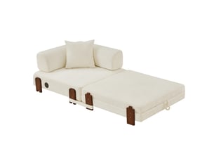 Deplimousse convertible 1 place beige