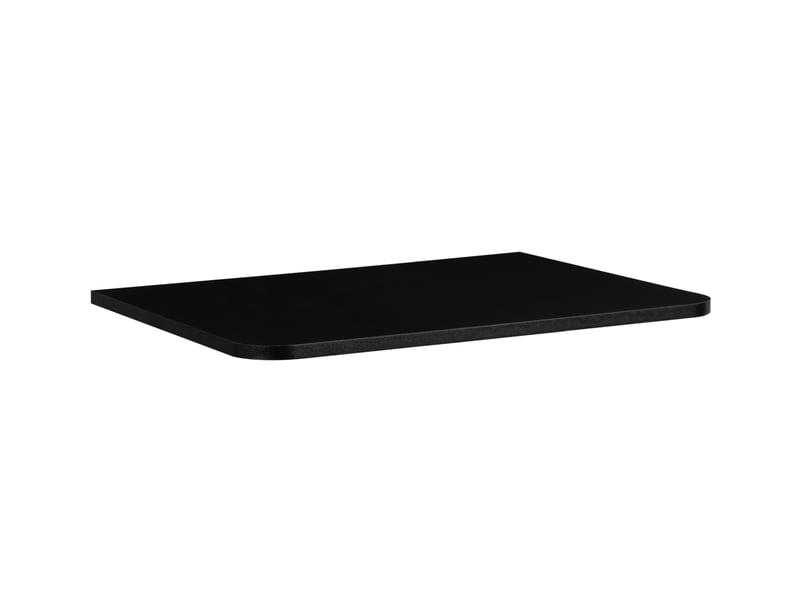  Plan de travail linea 60 cm noir mat pour meuble de salle de bain avec angles arrondis  - Conforama A