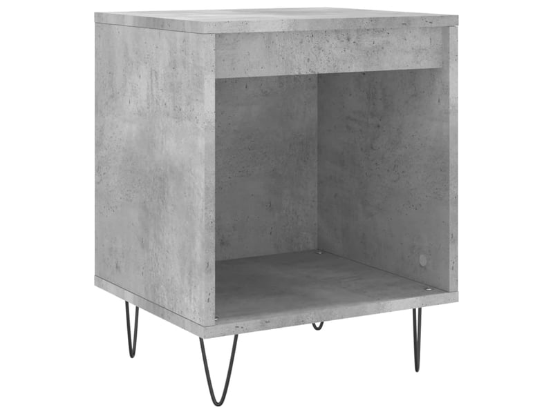  Lot de 2 tables de chevet - cabinet de chevet - table de nuit gris béton 40x35x50 cm bois d’ingénierie  - Conforama C