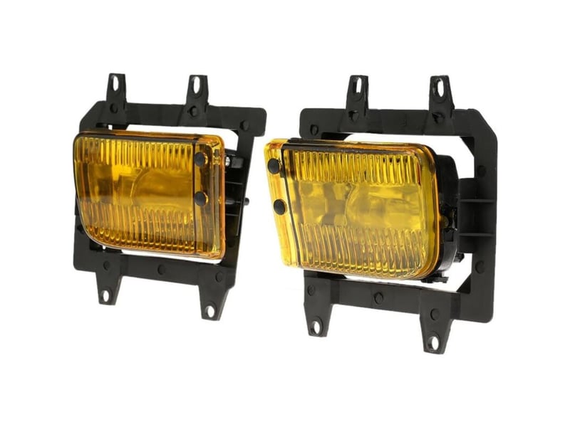  Phare voiture paire phares antibrouillard avant gauche et droit kit lentilles en plastique transparent pour e30 série 3 1985 1986 1987 1988  - Conforama C