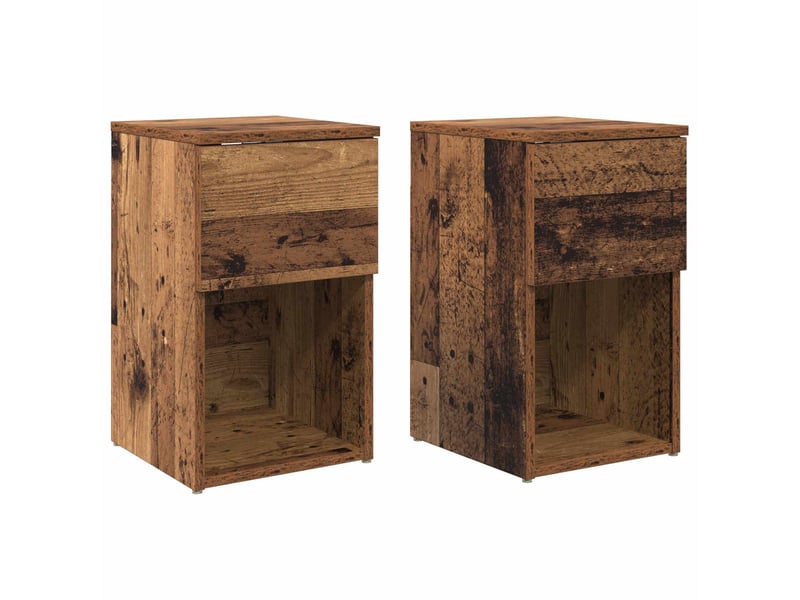  Table de chevet - table de lit 2 pièces bois ancien 29 x 31,5 x 49 cm  - Conforama A