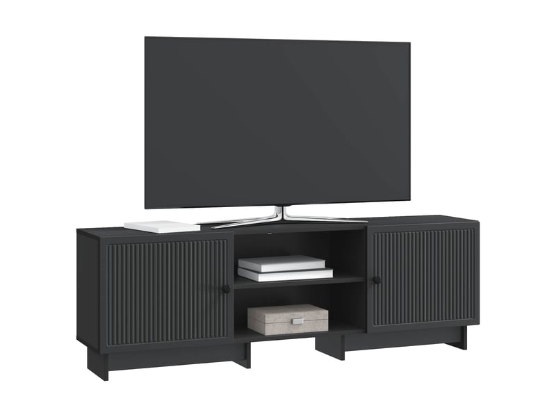  Meuble tv - banc tv - meuble de rangement 150 x 31 x 50 cm noir bois d’ingénierie  - Conforama C