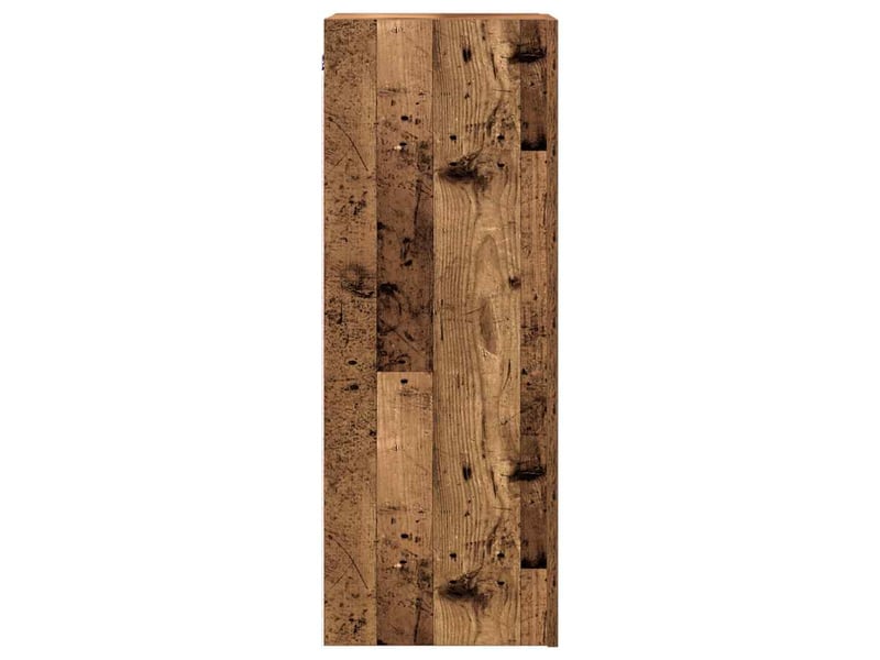  Lot de 2 meuble tv bas salon vieux bois 30,5x30x90 cm bois d'ingénierie  - Conforama E
