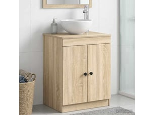 Armoire de salle de bain, meuble de rangement chêne sonoma 54x41x70 cm shl8398