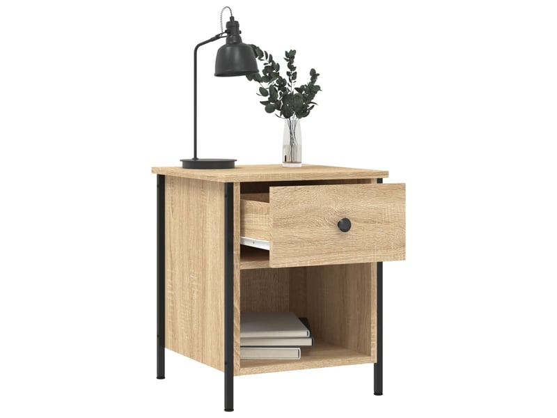  Table de chevet - cabinet de chevet - table de nuit chêne sonoma 40x42x50 cm bois d'ingénierie  - Conforama C