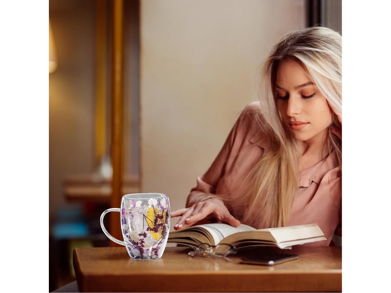  Mug à double paroi, violet  - Conforama C