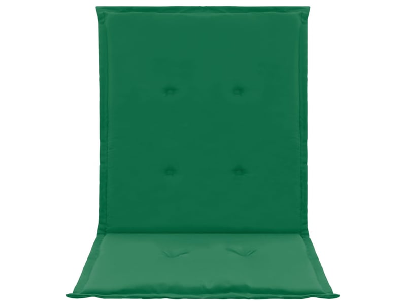  Lot de 4 coussins de chaise de jardin 100% polyester imperméable vert 100 x 50 x 3 cm dec021685  - Conforama D