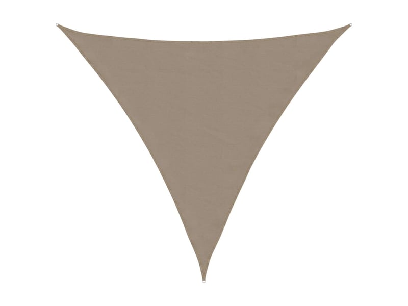  Voile de parasol - voile d'ombrage tissu oxford triangulaire 3x3x3 m taupe  - Conforama A