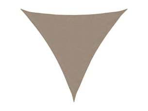 Voile de parasol - voile d'ombrage tissu oxford triangulaire 3x3x3 m taupe