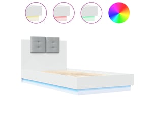 Lit simple 90x190 cm    coloris blanc