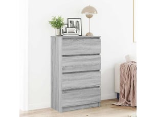 Buffet - bahut - meuble de rangement sonoma gris 60x35x98,5 cm bois d'ingénierie