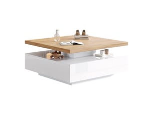 Table basse rectangulaire coloris naturel <strong></strong> <strong></strong> - 70 cmx70 cm