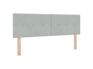 Tete de lit A poser largeur 160 cm <strong></strong> <strong></strong> argenté