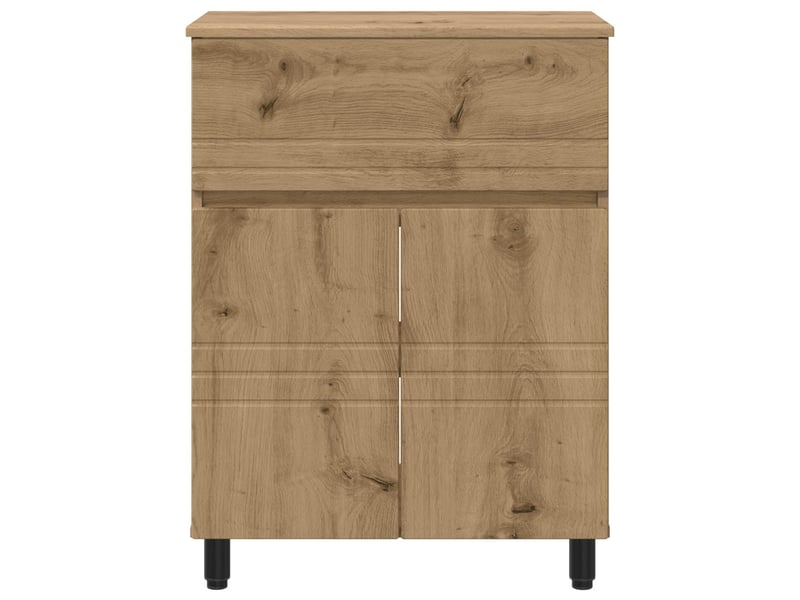  Unité de vanité de salle de bain, meuble de rangement chêne artisanal shl6176  - Conforama E