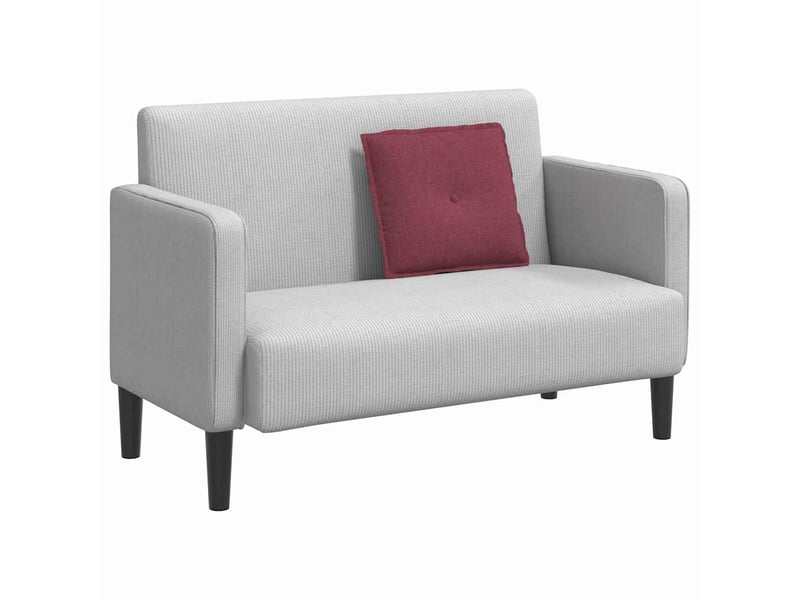 Coussin de dos, coussin de dossier bordeaux 50 x 19 x 45 cm tissu cf54599  - Conforama C