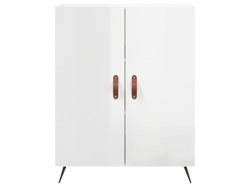  Buffet - bahut - meuble de rangement blanc brillant 69,5x34x90 cm bois d'ingénierie  - Conforama E
