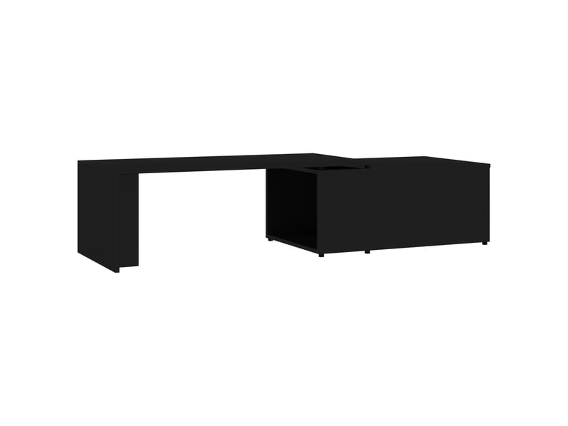  Table basse rectangulaire | table de salon noir 150x50x35 cm bois d'ingénierie  - Conforama A