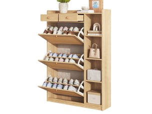 Meuble à chaussures 18 paire(s)  <strong>MODENUIT </strong>  <strong></strong> coloris naturel
