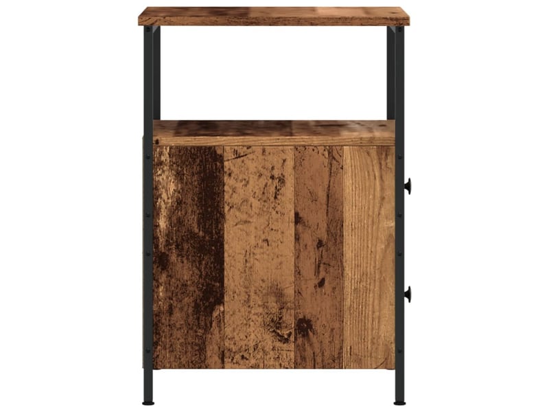  Table de chevet - cabinet de chevet - table de nuit vieux bois 34x35,5x50 cm bois d’ingénierie  - Conforama D