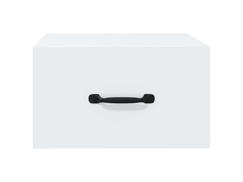  Lot de 2 tables de chevet - cabinet de chevet - table de nuit murales blanc 35x35x20 cm  - Conforama C
