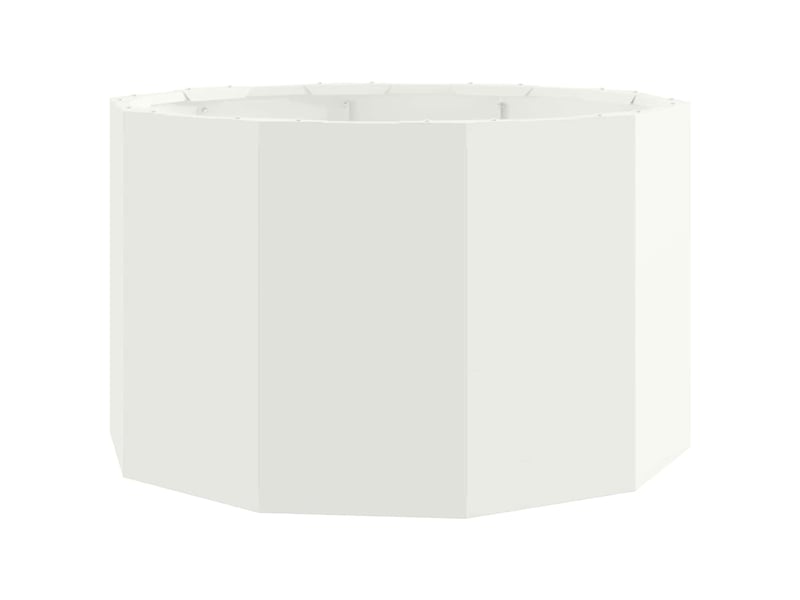  Jardinière - bac à fleurs blanc 60 x 60 x 35 cm acier  - Conforama A