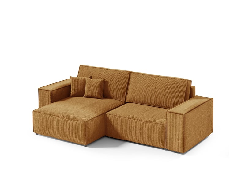  Canapé d'angle convertible mille mini orange  - Conforama A