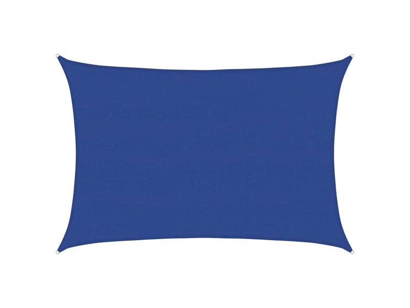  Voile d'ombrage - voile d'ombre - voile parasol 160 gm² rectangulaire bleu 5x6 m pehd  - Conforama A