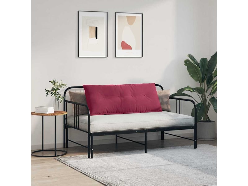  Coussin de dos, coussin de dossier bordeaux 120 x 50 cm tissu en velours côtelé cf54581  - Conforama D
